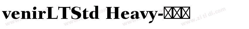 venirLTStd Heavy字体转换